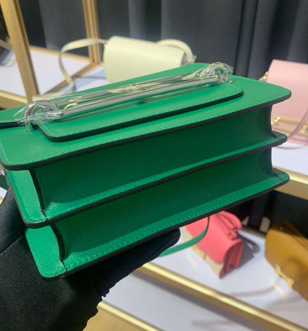 1:1 Replica Mini Evercolor Sac Roulis 19 Black/Green/Purple/Light Pink For Women 19cm / 7.4in