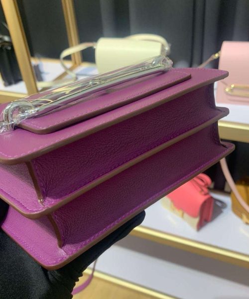 1:1 Replica Mini Evercolor Sac Roulis 19 Black/Green/Purple/Light Pink For Women 19cm / 7.4in