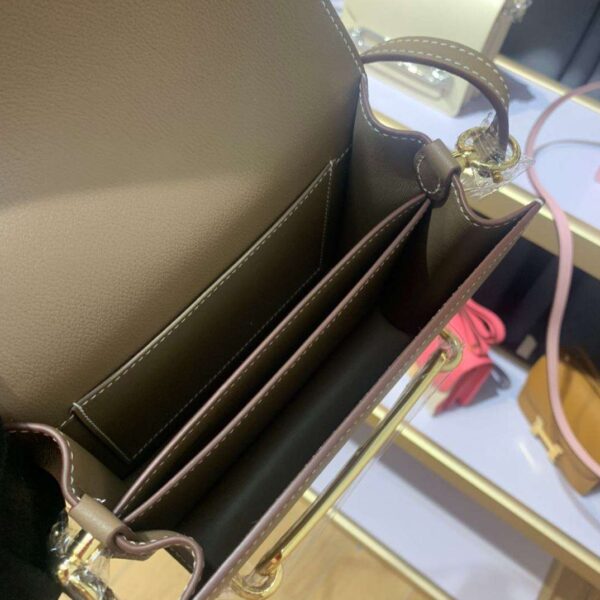 1:1 Replica Mini Evercolor Sac Roulis 19 Green Khaki/Orange/Pink/Grey For Women 19cm / 7.4in