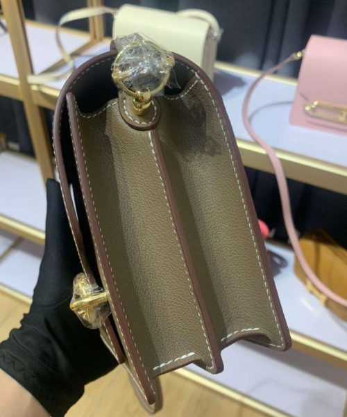 1:1 Replica Mini Evercolor Sac Roulis 19 Green Khaki/Orange/Pink/Grey For Women 19cm / 7.4in