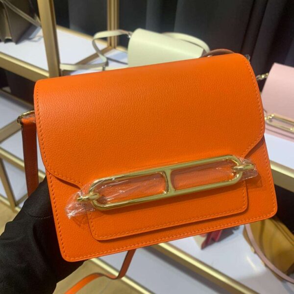 1:1 Replica Mini Evercolor Sac Roulis 19 Green Khaki/Orange/Pink/Grey For Women 19cm / 7.4in