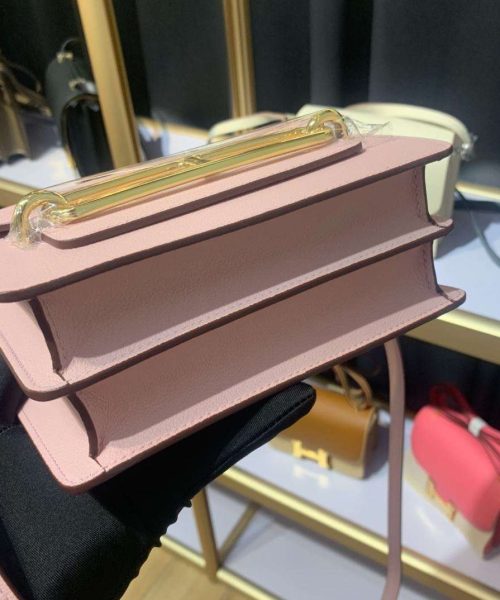 1:1 Replica Mini Evercolor Sac Roulis 19 Green Khaki/Orange/Pink/Grey For Women 19cm / 7.4in