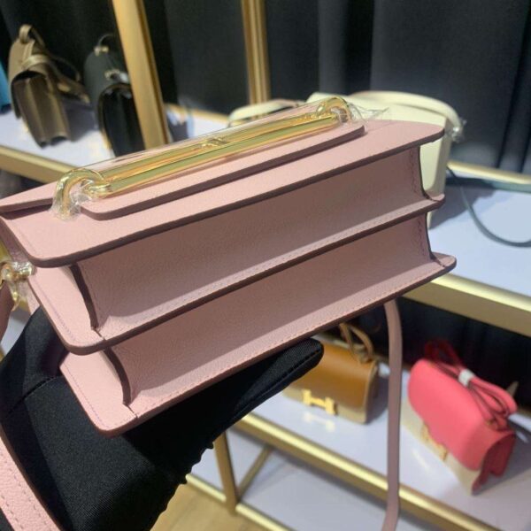 1:1 Replica Mini Evercolor Sac Roulis 19 Green Khaki/Orange/Pink/Grey For Women 19cm / 7.4in