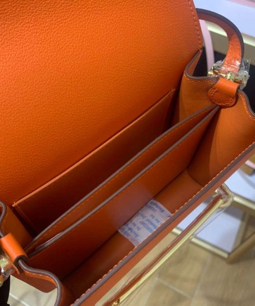 1:1 Replica Mini Evercolor Sac Roulis 19 Green Khaki/Orange/Pink/Grey For Women 19cm / 7.4in