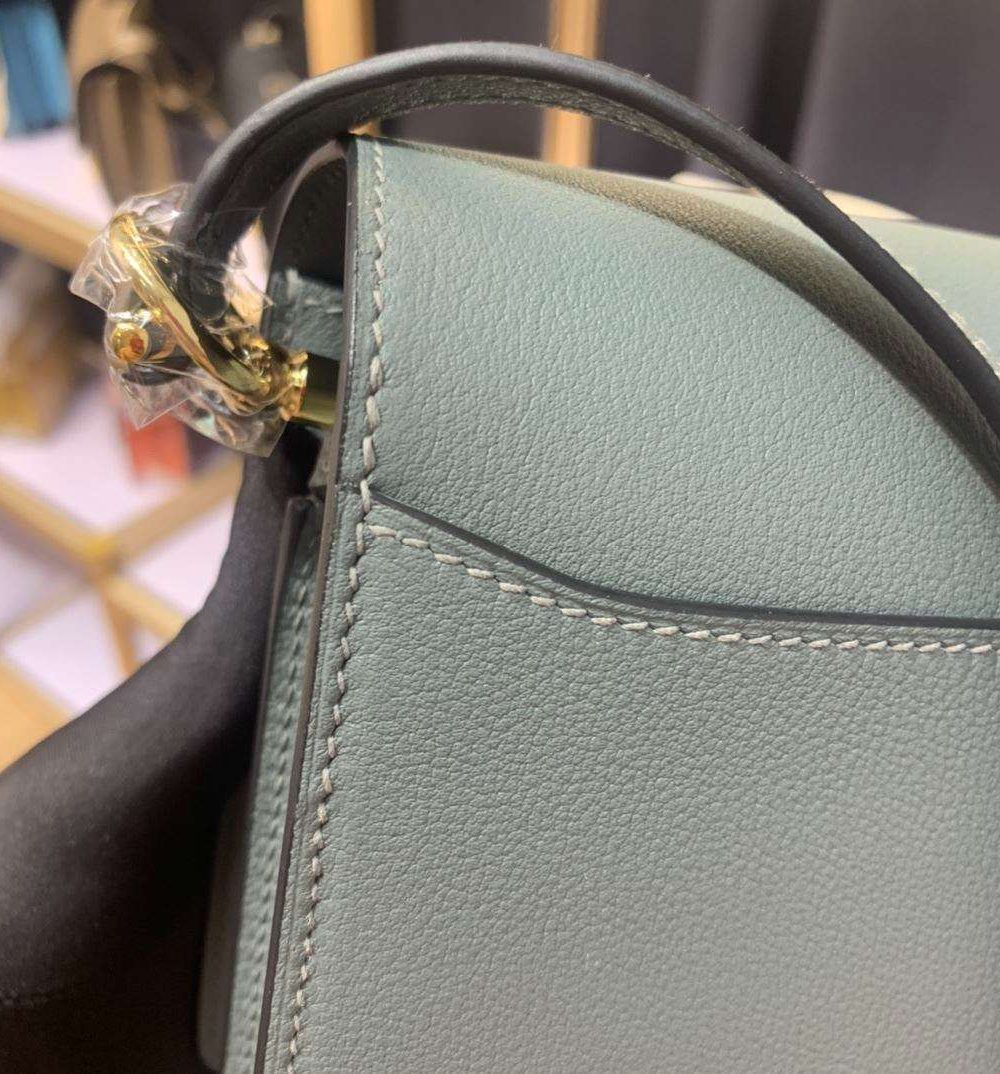 1:1 Replica Mini Evercolor Sac Roulis 19 Green Khaki/Orange/Pink/Grey For Women 19cm / 7.4in