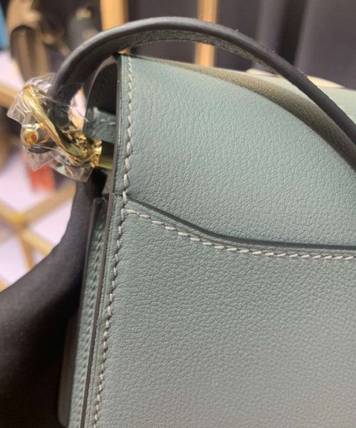 1:1 Replica Mini Evercolor Sac Roulis 19 Green Khaki/Orange/Pink/Grey For Women 19cm / 7.4in
