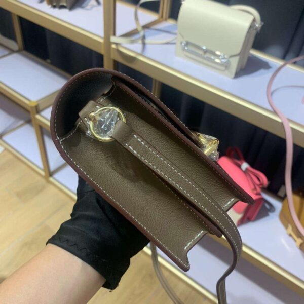 1:1 Replica Mini Evercolor Sac Roulis 19 Green Khaki/Orange/Pink/Grey For Women 19cm / 7.4in