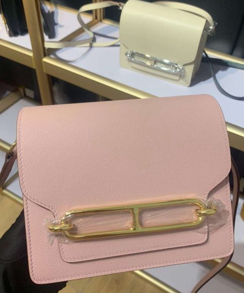 1:1 Replica Mini Evercolor Sac Roulis 19 Green Khaki/Orange/Pink/Grey For Women 19cm / 7.4in