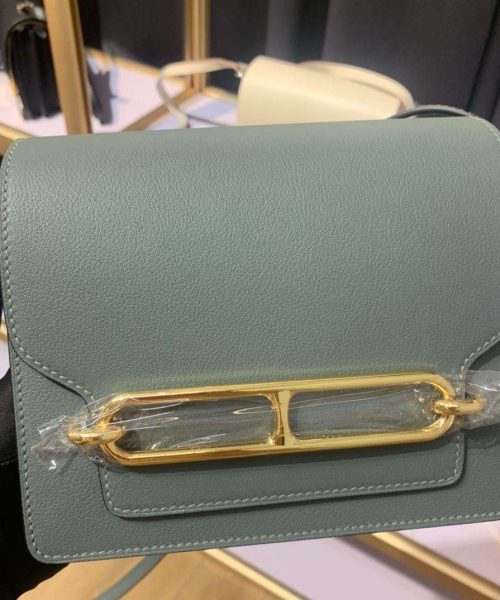 1:1 Replica Mini Evercolor Sac Roulis 19 Green Khaki/Orange/Pink/Grey For Women 19cm / 7.4in