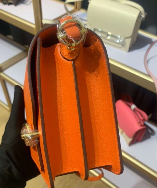 1:1 Replica Mini Evercolor Sac Roulis 19 Green Khaki/Orange/Pink/Grey For Women 19cm / 7.4in