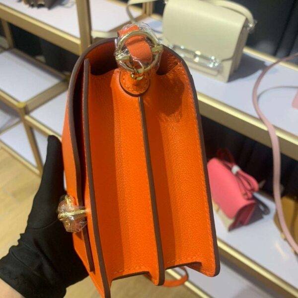 1:1 Replica Mini Evercolor Sac Roulis 19 Green Khaki/Orange/Pink/Grey For Women 19cm / 7.4in