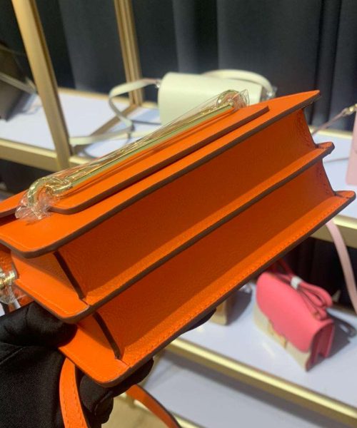 1:1 Replica Mini Evercolor Sac Roulis 19 Green Khaki/Orange/Pink/Grey For Women 19cm / 7.4in