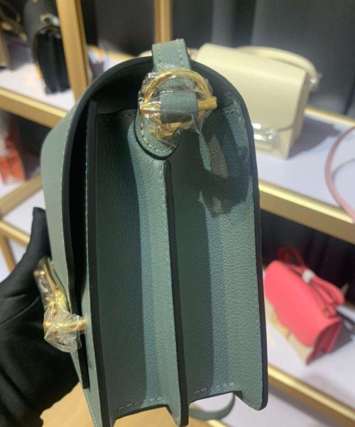 1:1 Replica Mini Evercolor Sac Roulis 19 Green Khaki/Orange/Pink/Grey For Women 19cm / 7.4in