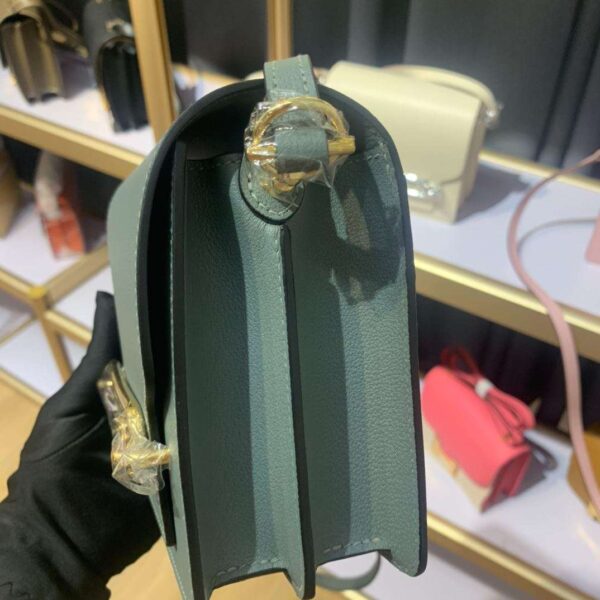 1:1 Replica Mini Evercolor Sac Roulis 19 Green Khaki/Orange/Pink/Grey For Women 19cm / 7.4in