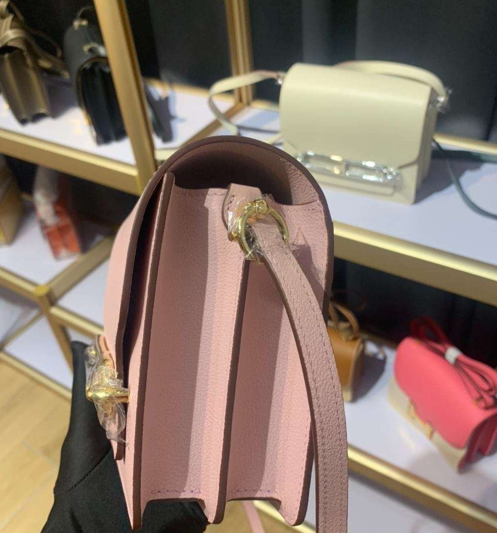 1:1 Replica Mini Evercolor Sac Roulis 19 Green Khaki/Orange/Pink/Grey For Women 19cm / 7.4in