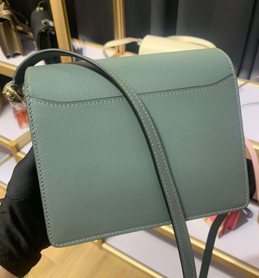 1:1 Replica Mini Evercolor Sac Roulis 19 Green Khaki/Orange/Pink/Grey For Women 19cm / 7.4in