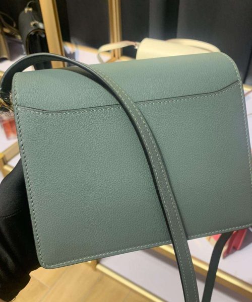 1:1 Replica Mini Evercolor Sac Roulis 19 Green Khaki/Orange/Pink/Grey For Women 19cm / 7.4in