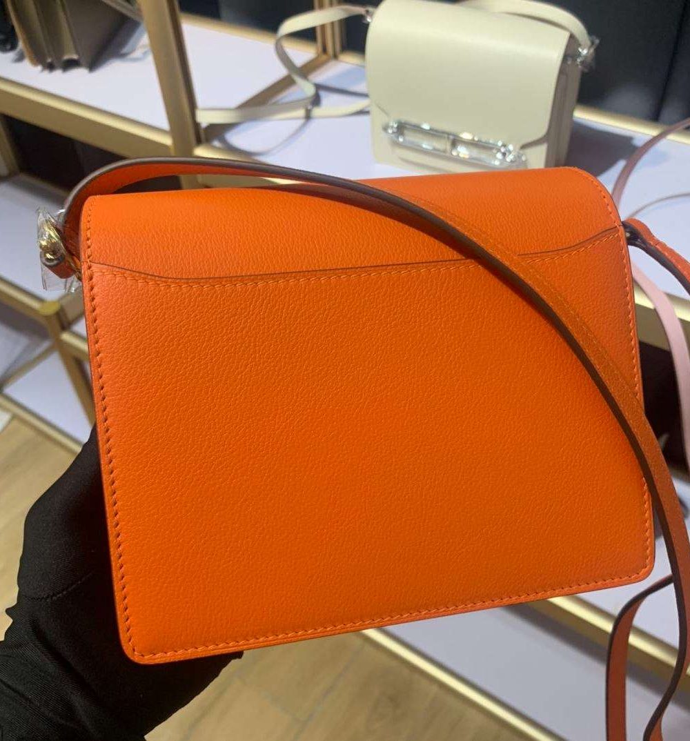 1:1 Replica Mini Evercolor Sac Roulis 19 Green Khaki/Orange/Pink/Grey For Women 19cm / 7.4in