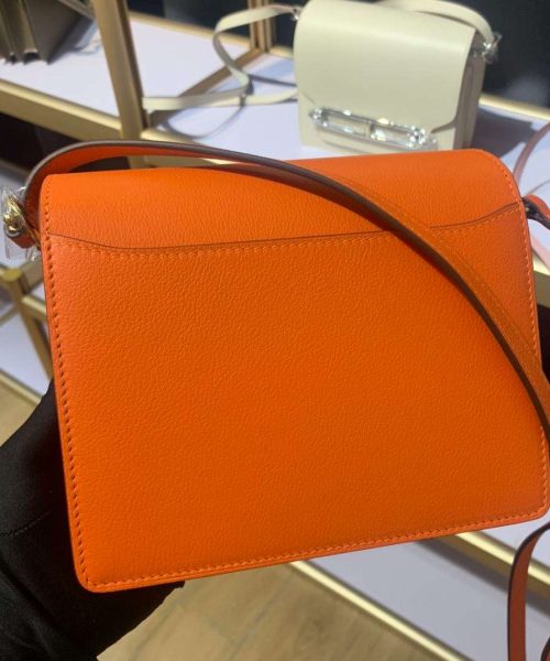 1:1 Replica Mini Evercolor Sac Roulis 19 Green Khaki/Orange/Pink/Grey For Women 19cm / 7.4in