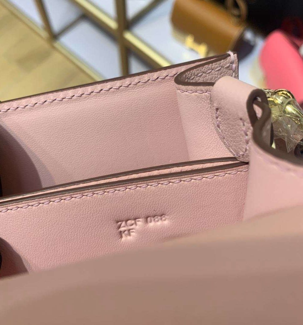 1:1 Replica Mini Evercolor Sac Roulis 19 Green Khaki/Orange/Pink/Grey For Women 19cm / 7.4in