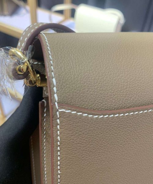 1:1 Replica Mini Evercolor Sac Roulis 19 Green Khaki/Orange/Pink/Grey For Women 19cm / 7.4in
