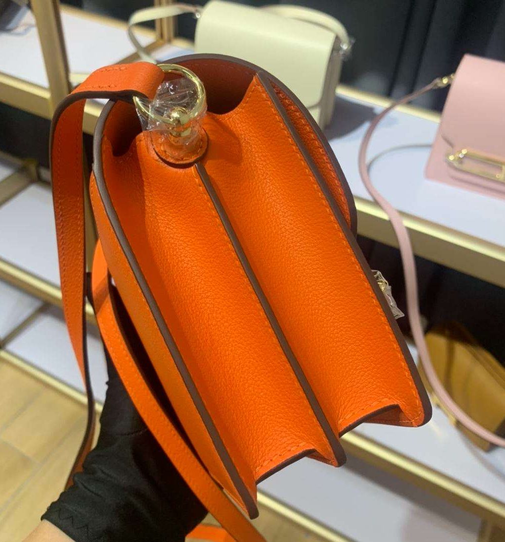 1:1 Replica Mini Evercolor Sac Roulis 19 Green Khaki/Orange/Pink/Grey For Women 19cm / 7.4in