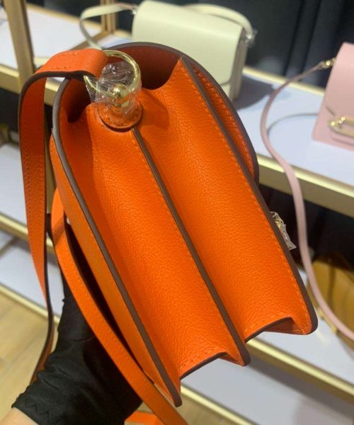 1:1 Replica Mini Evercolor Sac Roulis 19 Green Khaki/Orange/Pink/Grey For Women 19cm / 7.4in