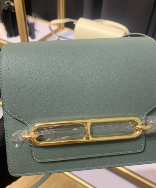 1:1 Replica Mini Evercolor Sac Roulis 19 Green Khaki/Orange/Pink/Grey For Women 19cm / 7.4in