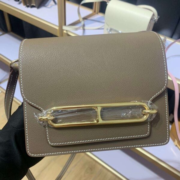 1:1 Replica Mini Evercolor Sac Roulis 19 Green Khaki/Orange/Pink/Grey For Women 19cm / 7.4in
