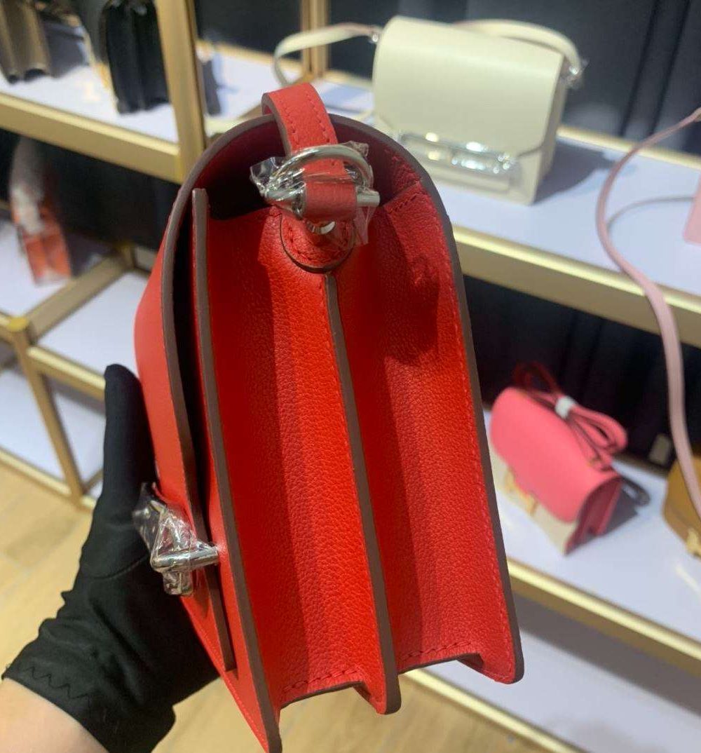 1:1 Replica Mini Evercolor Sac Roulis 19 Green Khaki/Red/Grey/White For Women 19cm / 7.4in