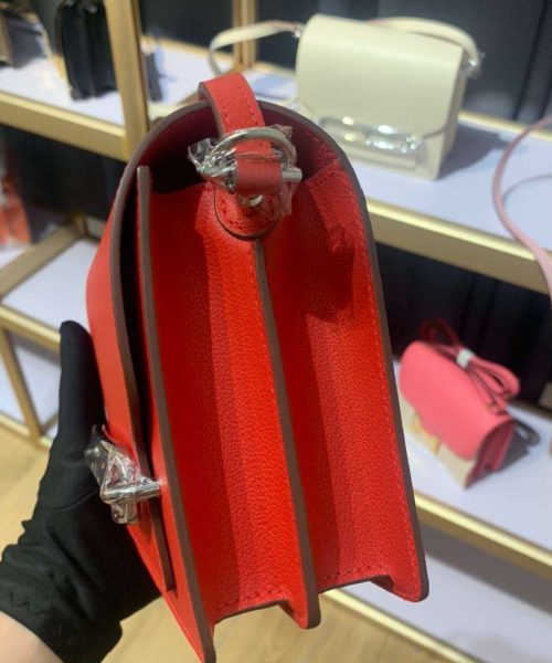 1:1 Replica Mini Evercolor Sac Roulis 19 Green Khaki/Red/Grey/White For Women 19cm / 7.4in