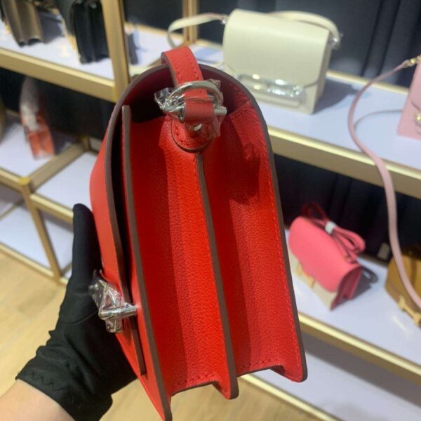 1:1 Replica Mini Evercolor Sac Roulis 19 Green Khaki/Red/Grey/White For Women 19cm / 7.4in
