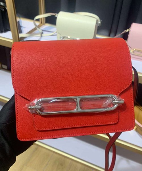 1:1 Replica Mini Evercolor Sac Roulis 19 Green Khaki/Red/Grey/White For Women 19cm / 7.4in