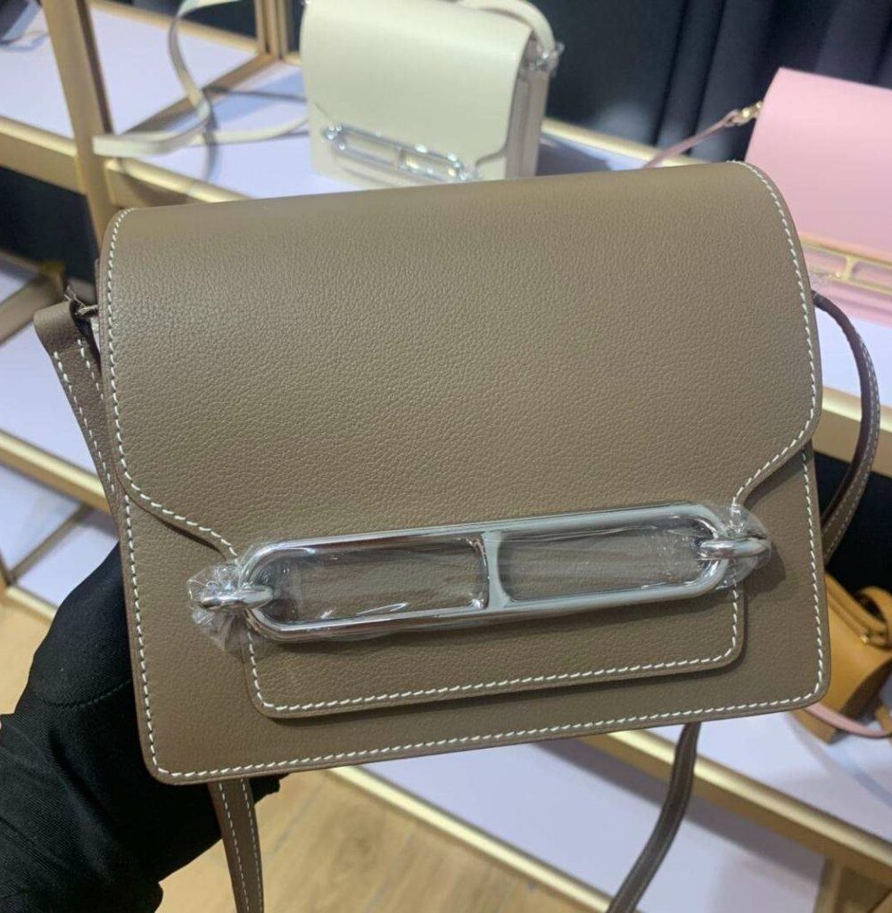 1:1 Replica Mini Evercolor Sac Roulis 19 Green Khaki/Red/Grey/White For Women 19cm / 7.4in