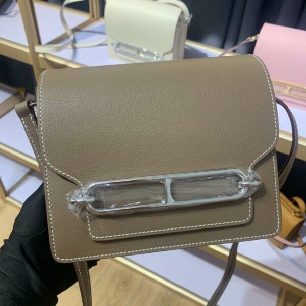 1:1 Replica Mini Evercolor Sac Roulis 19 Green Khaki/Red/Grey/White For Women 19cm / 7.4in