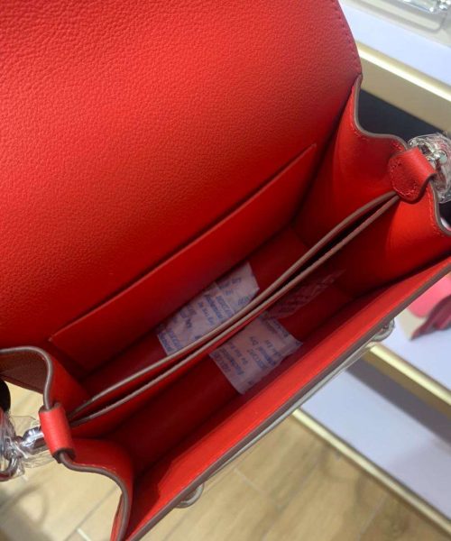 1:1 Replica Mini Evercolor Sac Roulis 19 Green Khaki/Red/Grey/White For Women 19cm / 7.4in