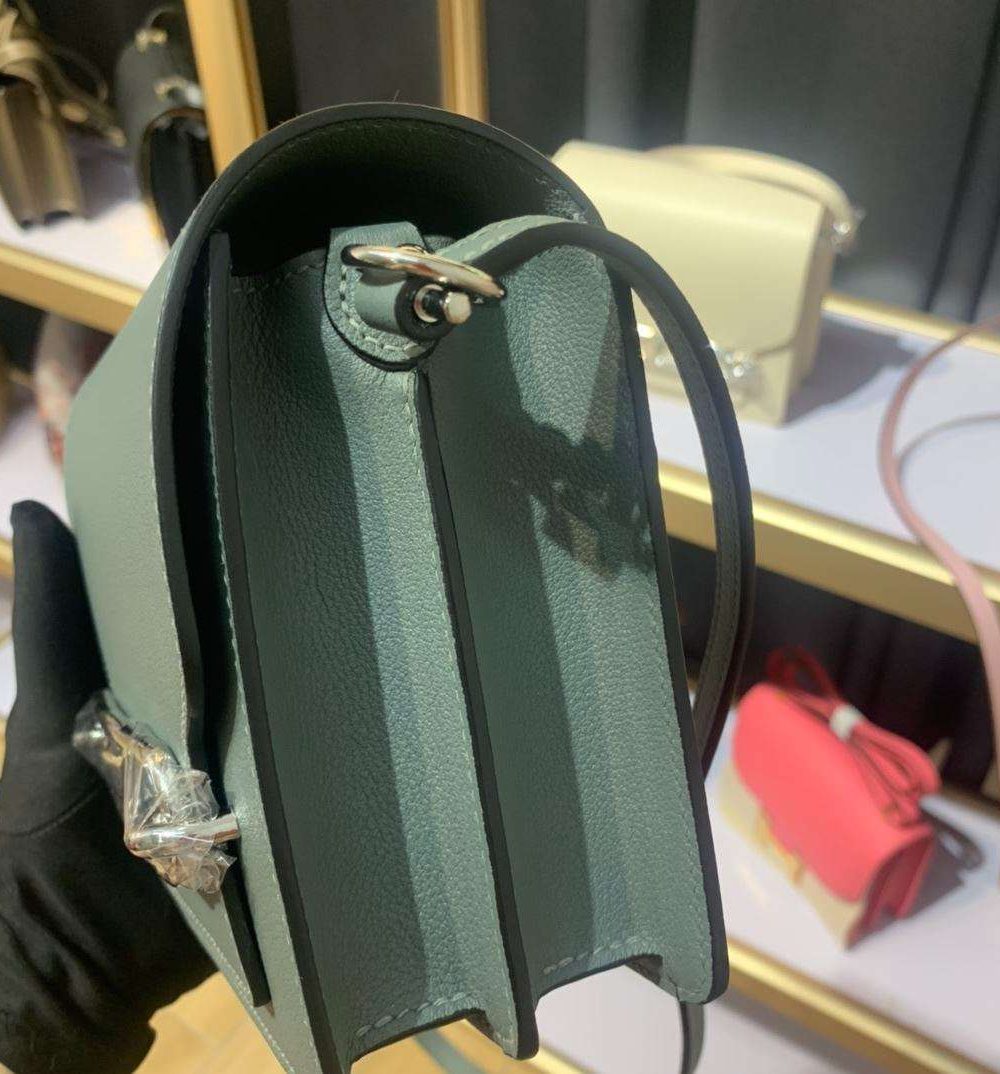 1:1 Replica Mini Evercolor Sac Roulis 19 Green Khaki/Red/Grey/White For Women 19cm / 7.4in