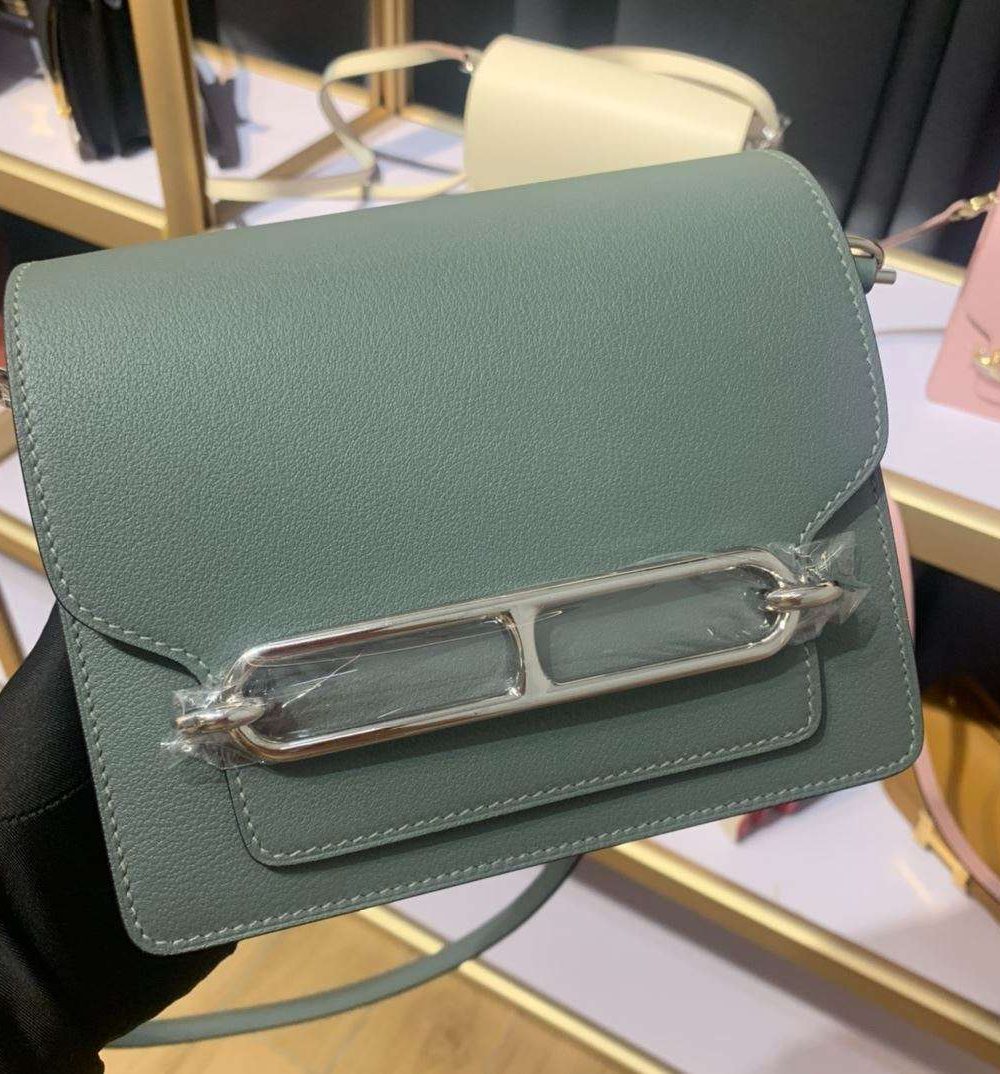 1:1 Replica Mini Evercolor Sac Roulis 19 Green Khaki/Red/Grey/White For Women 19cm / 7.4in