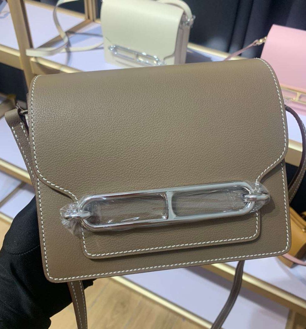 1:1 Replica Mini Evercolor Sac Roulis 19 Green Khaki/Red/Grey/White For Women 19cm / 7.4in