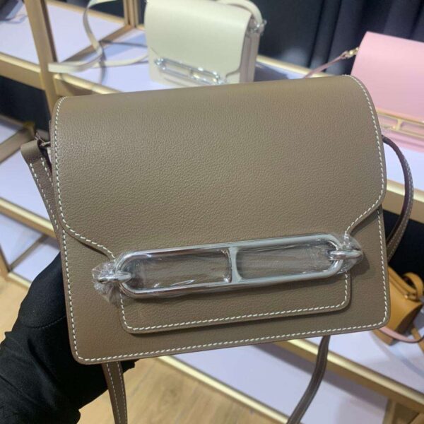 1:1 Replica Mini Evercolor Sac Roulis 19 Green Khaki/Red/Grey/White For Women 19cm / 7.4in