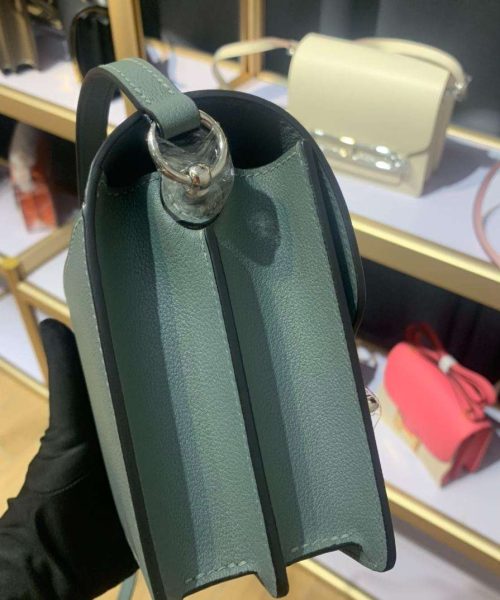 1:1 Replica Mini Evercolor Sac Roulis 19 Green Khaki/Red/Grey/White For Women 19cm / 7.4in