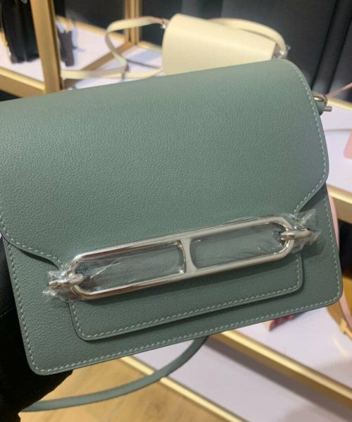 1:1 Replica Mini Evercolor Sac Roulis 19 Green Khaki/Red/Grey/White For Women 19cm / 7.4in