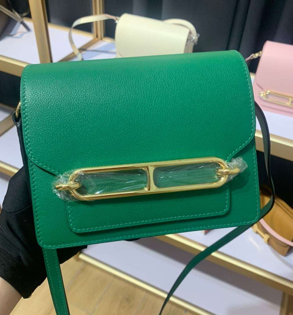 1:1 Replica Mini Evercolor Sac Roulis 19 Green/Red/Purple For Women 19cm / 7.4in
