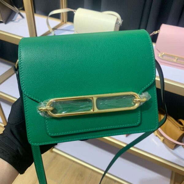 1:1 Replica Mini Evercolor Sac Roulis 19 Green/Red/Purple For Women 19cm / 7.4in
