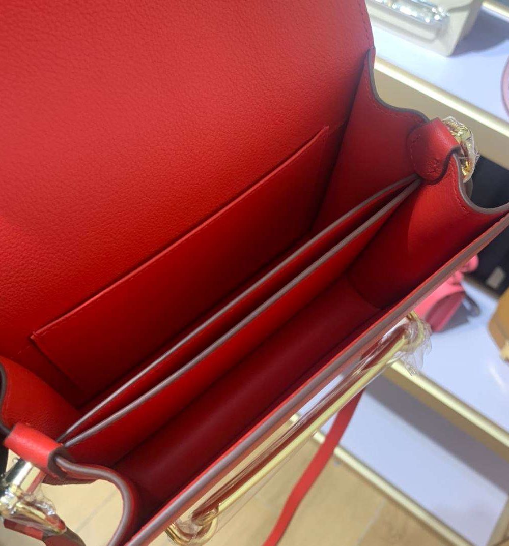 1:1 Replica Mini Evercolor Sac Roulis 19 Green/Red/Purple For Women 19cm / 7.4in