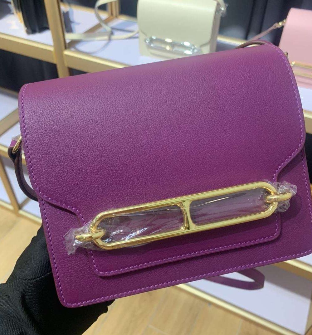 1:1 Replica Mini Evercolor Sac Roulis 19 Green/Red/Purple For Women 19cm / 7.4in