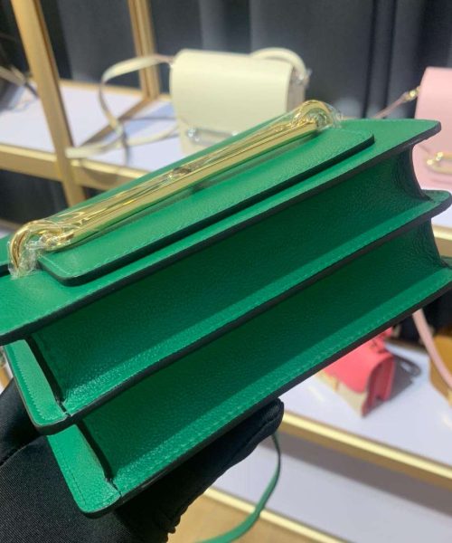 1:1 Replica Mini Evercolor Sac Roulis 19 Green/Red/Purple For Women 19cm / 7.4in