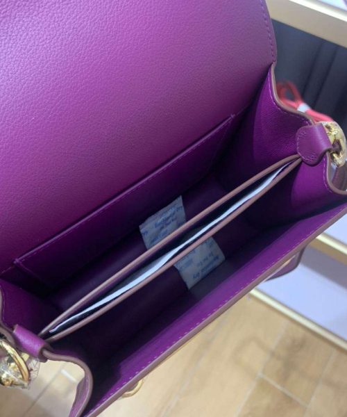 1:1 Replica Mini Evercolor Sac Roulis 19 Green/Red/Purple For Women 19cm / 7.4in