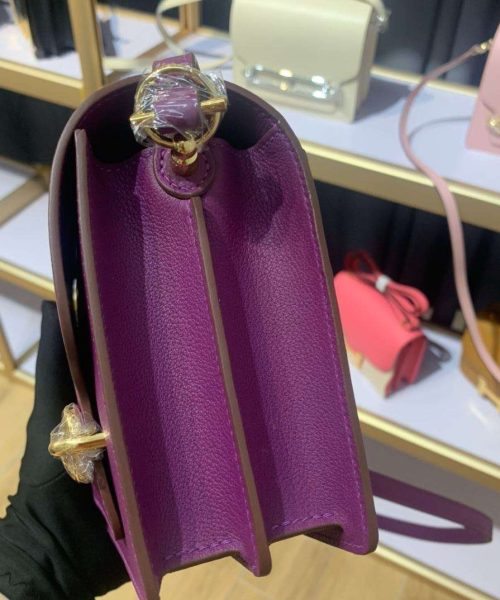 1:1 Replica Mini Evercolor Sac Roulis 19 Green/Red/Purple For Women 19cm / 7.4in