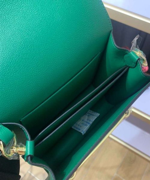 1:1 Replica Mini Evercolor Sac Roulis 19 Green/Red/Purple For Women 19cm / 7.4in